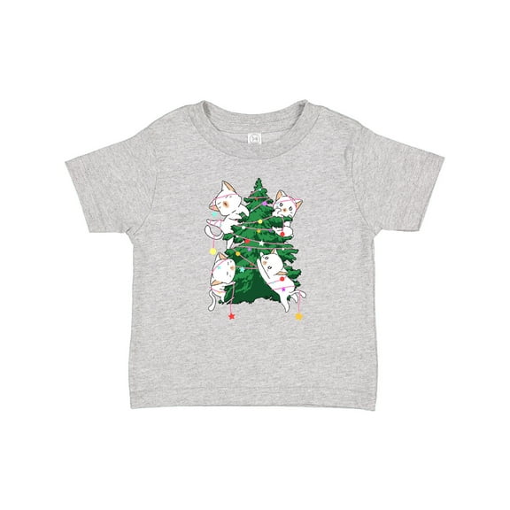 Inktastic Kawaii Cats Christmas Tree Boys or Girls Baby T-Shirt