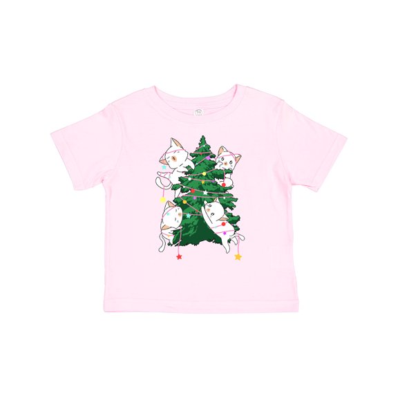 Inktastic Kawaii Cats Christmas Tree Boys or Girls Toddler T-Shirt
