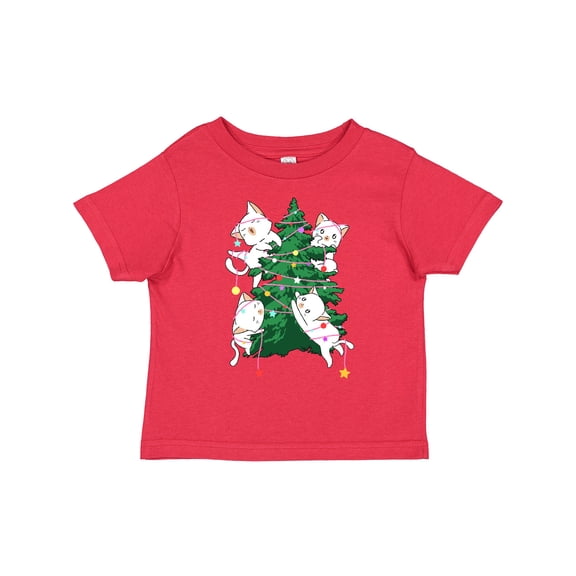 Inktastic Kawaii Cats Christmas Tree Boys or Girls Toddler T-Shirt