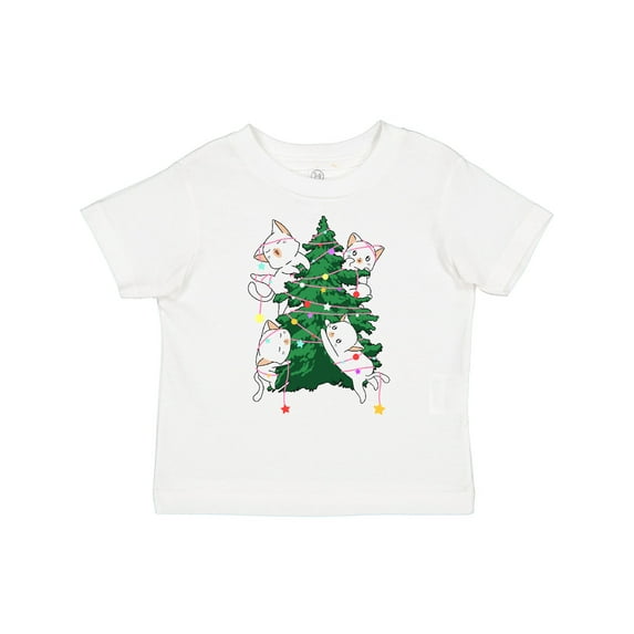 Inktastic Kawaii Cats Christmas Tree Boys or Girls Toddler T-Shirt