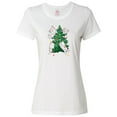 thumbnail image 1 of Inktastic Kawaii Cats Christmas Tree Women's T-Shirt, 1 of 5