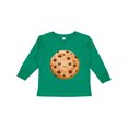 thumbnail image 1 of Inktastic Kawaii Happy Chocolate Chip Cookie Boys or Girls Long Sleeve Toddler T-Shirt, 1 of 5