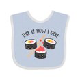 thumbnail image 1 of Inktastic Kawaii How I Roll Sushi Boys or Girls Baby Bib, 1 of 4