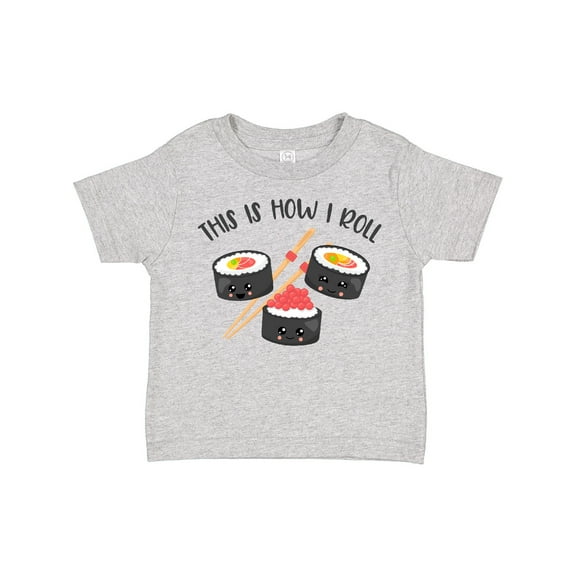 Inktastic Kawaii How I Roll Sushi Boys or Girls Toddler T-Shirt