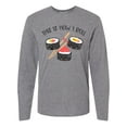 thumbnail image 1 of Inktastic Kawaii How I Roll Sushi Long Sleeve T-Shirt, 1 of 5