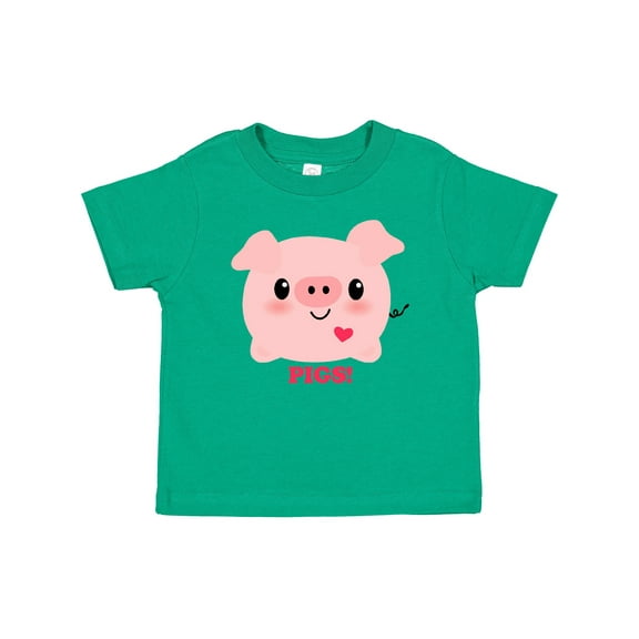 Inktastic Kawaii I Love Pigs Boys or Girls Baby T-Shirt