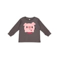 thumbnail image 1 of Inktastic Kawaii I Love Pigs Boys or Girls Long Sleeve Toddler T-Shirt, 1 of 5