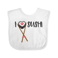 thumbnail image 1 of Inktastic Kawaii I Love Sushi Boys or Girls Baby Bib, 1 of 4