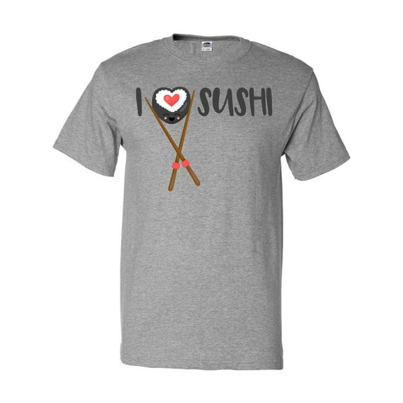 Inktastic Kawaii I Love Sushi T-Shirt