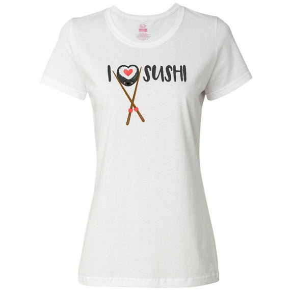 Inktastic Kawaii I Love Sushi Women's T-Shirt