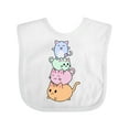 thumbnail image 1 of Inktastic Kawaii Kitten Stack Boys or Girls Baby Bib, 1 of 4