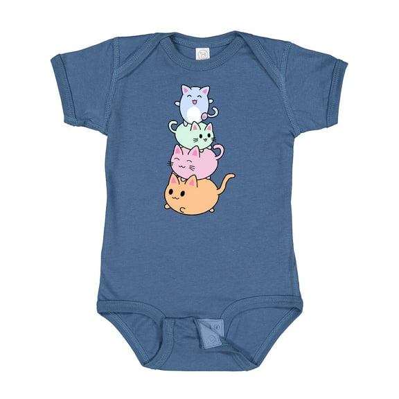 Inktastic Kawaii Kitten Stack Boys or Girls Baby Bodysuit