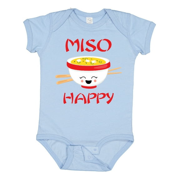 Inktastic Kawaii Miso Happy Boys or Girls Baby Bodysuit
