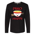 thumbnail image 1 of Inktastic Kawaii Miso Happy Long Sleeve T-Shirt, 1 of 5