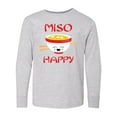 thumbnail image 1 of Inktastic Kawaii Miso Happy Long Sleeve Youth T-Shirt, 1 of 5