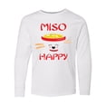 thumbnail image 1 of Inktastic Kawaii Miso Happy Long Sleeve Youth T-Shirt, 1 of 5