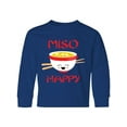 thumbnail image 1 of Inktastic Kawaii Miso Happy Long Sleeve Youth T-Shirt, 1 of 5
