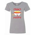 thumbnail image 1 of Inktastic Kawaii Miso Happy Women's T-Shirt, 1 of 5