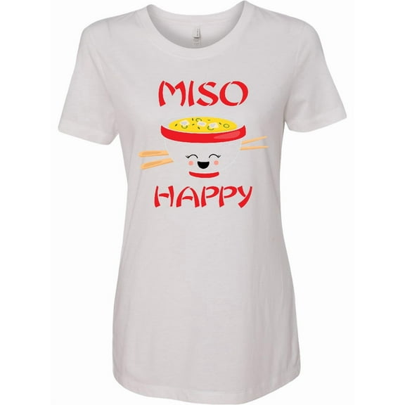Inktastic Kawaii Miso Happy Women's T-Shirt