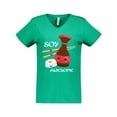 thumbnail image 1 of Inktastic Kawaii Soy Awesome Women's V-Neck T-Shirt, 1 of 5