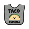 thumbnail image 1 of Inktastic Kawaii Taco Tuesday Boys or Girls Baby Bib, 1 of 4