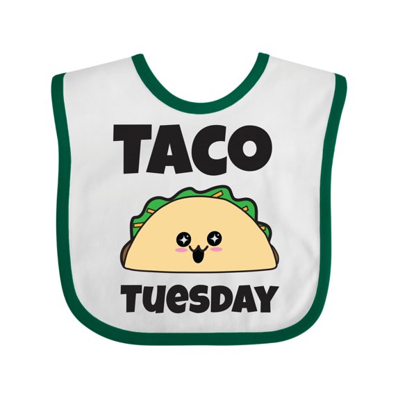 Inktastic Kawaii Taco Tuesday Boys or Girls Baby Bib