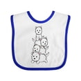 thumbnail image 1 of Inktastic Kawaii Westie Stack Boys or Girls Baby Bib, 1 of 4