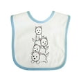 thumbnail image 1 of Inktastic Kawaii Westie Stack Boys or Girls Baby Bib, 1 of 4