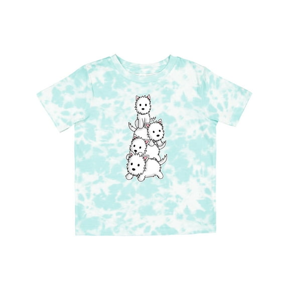 Inktastic Kawaii Westie Stack Boys or Girls Toddler T-Shirt