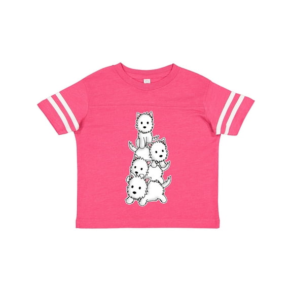 Inktastic Kawaii Westie Stack Boys or Girls Toddler T-Shirt