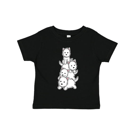 Inktastic Kawaii Westie Stack Boys or Girls Toddler T-Shirt