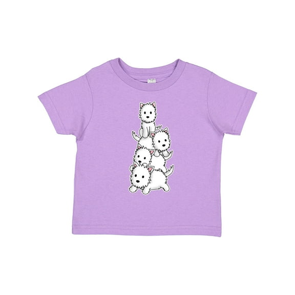 Inktastic Kawaii Westie Stack Boys or Girls Toddler T-Shirt