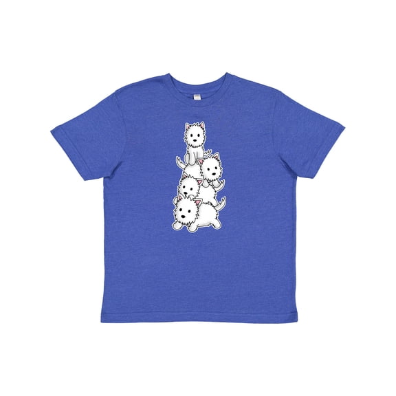 Inktastic Kawaii Westie Stack Youth T-Shirt