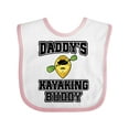thumbnail image 1 of Inktastic Kayak Daddy Kayaking Buddy Boys or Girls Baby Bib, 1 of 4