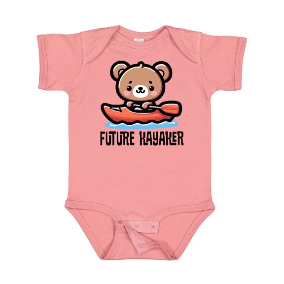 Inktastic Kayak Future Kayaker Boys or Girls Baby Bodysuit
