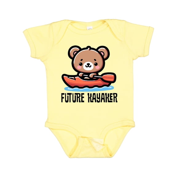 Inktastic Kayak Future Kayaker Boys or Girls Baby Bodysuit