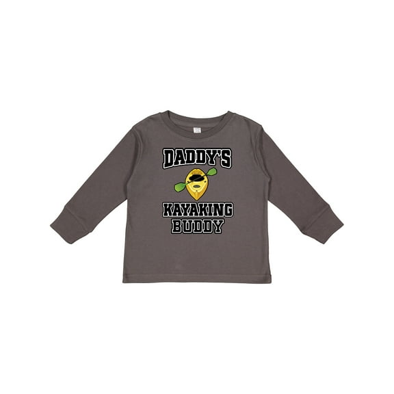 Inktastic Kayak Gifts Daddy Kayaking Buddy Boys or Girls Long Sleeve Toddler T-Shirt
