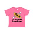 thumbnail image 1 of Inktastic Kayak Id Rather Be Kayaking Boys or Girls Toddler T-Shirt, 1 of 5