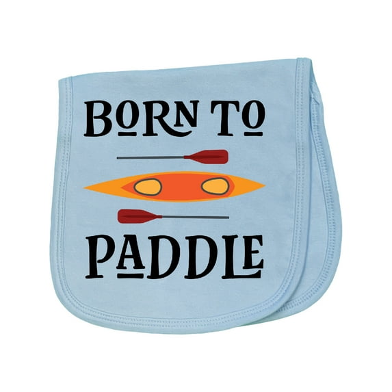 Inktastic Kayaking Born to Paddle Kayak Baby Burp Cloth