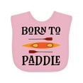 thumbnail image 1 of Inktastic Kayaking Born to Paddle Kayak Boys or Girls Baby Bib, 1 of 4