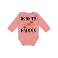 thumbnail image 1 of Inktastic Kayaking Born to Paddle Kayak Boys or Girls Long Sleeve Baby Bodysuit, 1 of 5