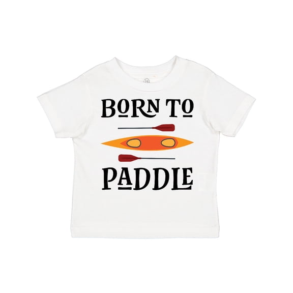 Inktastic Kayaking Born to Paddle Kayak Boys or Girls Toddler T-Shirt