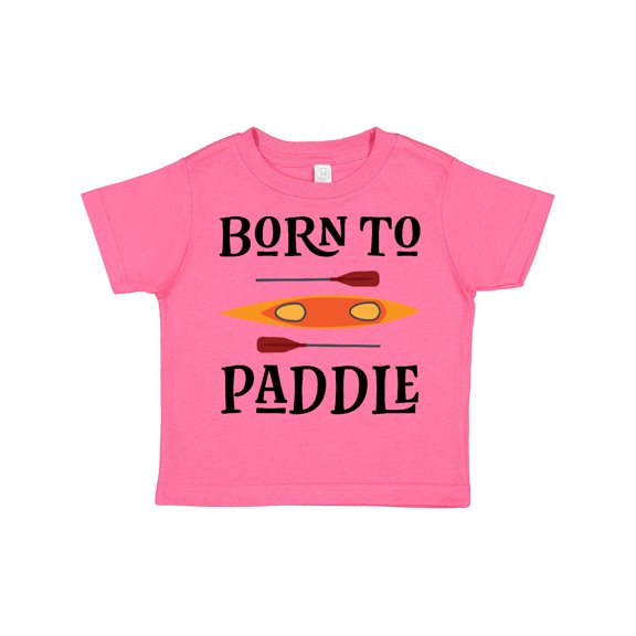 Inktastic Kayaking Born to Paddle Kayak Boys or Girls Toddler T-Shirt