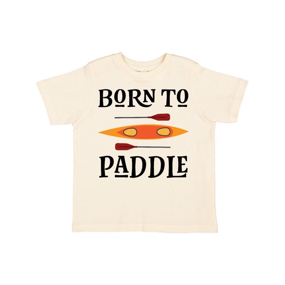 Inktastic Kayaking Born to Paddle Kayak Boys or Girls Toddler T-Shirt