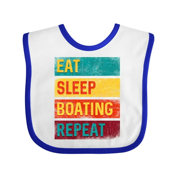 Inktastic Kayaking Canoeing Eat Sleep Boating Repeat Boys or Girls Baby Bib
