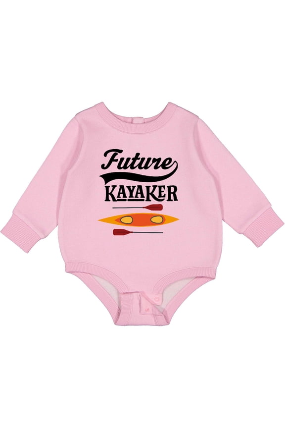 Kayaking Future Kayaker Boating Baby Fleece Bodysuit
