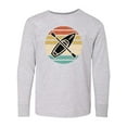 thumbnail image 1 of Inktastic Kayaking Gift Retro Kayak Boating Long Sleeve Youth T-Shirt, 1 of 5