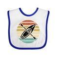 thumbnail image 1 of Inktastic Kayaking Retro Kayak Boating Boys or Girls Baby Bib, 1 of 4