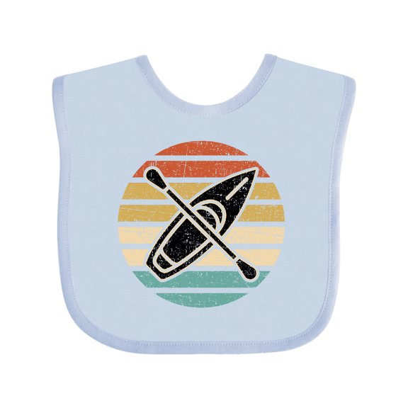 Inktastic Kayaking Retro Kayak Boating Boys or Girls Baby Bib