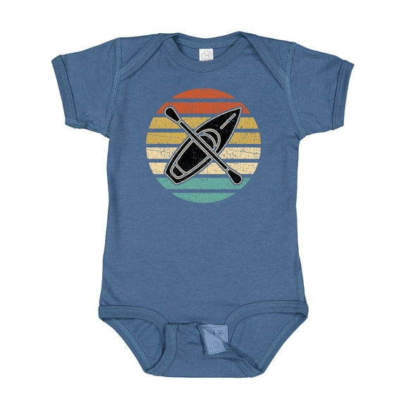 Inktastic Kayaking Retro Kayak Boating Boys or Girls Baby Bodysuit
